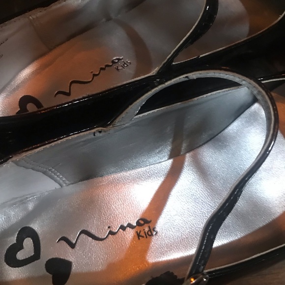 NINA kids NEW Patent look Girls Size 31/2  Heels - Picture 4 of 11